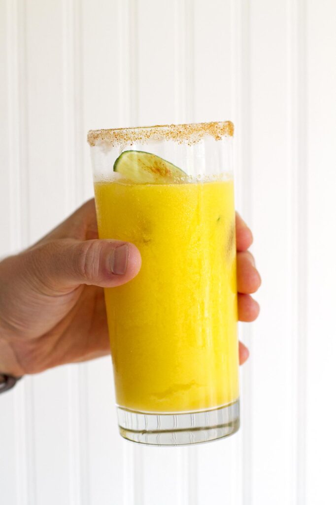 mango drink in glass